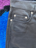 FW14 Oil Calf Skin Leather Pants